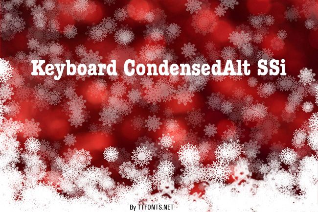 Keyboard CondensedAlt SSi example
